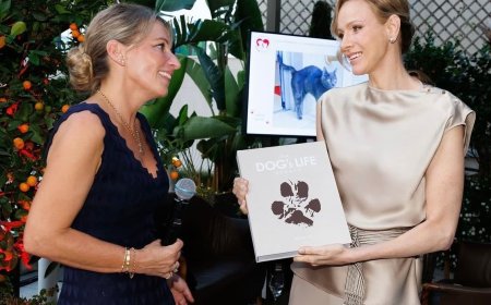 摩納哥王妃全套Armani致敬已故大師　配25萬珍珠耳環優雅大氣