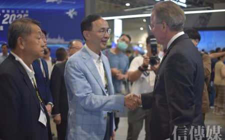 朱立倫拜訪洛克希德馬丁　翁章梁見證法億半導體和亞創簽約