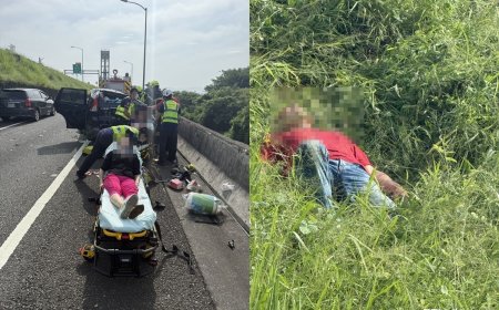 回家幫媽慶生！親戚團國道翻車5傷　噴出車外原因曝：沒繫安全帶