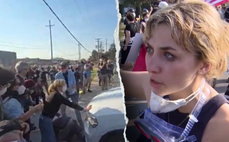 Democratic congressional candidate thrown to ground during chaotic anti-ICE protest