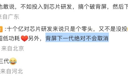 王乐：小米 18 Pro 系列手机“背屏绝对不会取消”