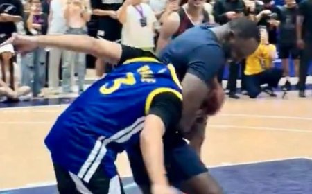 中國行遇穿普爾球衣球迷　勇士追夢綠搞笑「鎖喉功」伺候