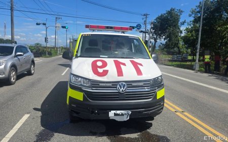 屏東救護車闖紅燈搶命　機車沒禮讓猛撞...騎士受傷送醫