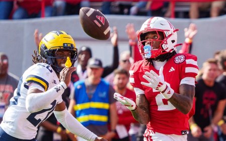 Nebraska pulls off highlight reel Hail Mary to close first half tilt with Big Ten rival Michigan