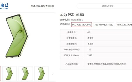 华为 nova Flip S 小折叠手机现身中国电信终端产品库，搭载鸿蒙 HarmonyOS 5.0 系统