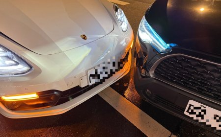 北市信義區休旅車搶迴轉　撞上對向帕拉梅拉！荷包恐大失血