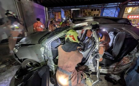 再添1死！竹市轎車逆向撞工地「駕駛詭異失蹤」　累計3人殞命　