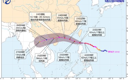樺加沙直撲廣東！多縣市預告「五停」　高鐵後天全日停運
