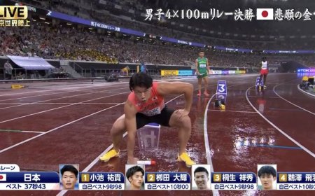 日選手接力秀《航海王》魯夫2~5檔帥炸！世界田徑賽粉絲狂致敬