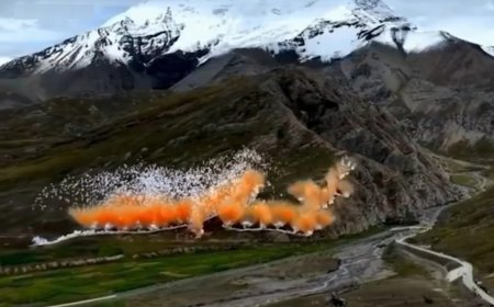 蔡國強炸喜馬拉雅山　連中國官媒《新華社》、《人民日報》都怒了