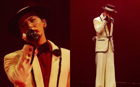 最會穿香奈兒的男人！GD巴黎演唱會換上訂製西裝搭羽毛胸針帥翻舞台