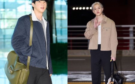 方燦、檀健次機場時尚超大FENDI包與吊飾成亮點　BTS Jin也出發米蘭