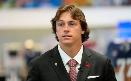 Oklahoma quarterback John Mateer to miss significant time after hand surgery