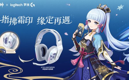 罗技推出《原神》神里绫华定制款 G733 / G515 LIGHTSPEED 无线耳机 / 键盘