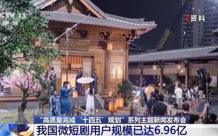 我国微短剧用户规模已达 6.96 亿，2024 年市场规模达 500 亿元