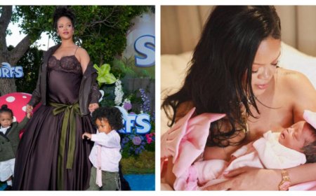 蕾哈娜升格三寶媽！　親曬粉紅嬰兒照…超Q名性別出生日全公開