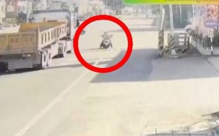 遭砂石車連人帶車輾過！彰化73歲阿伯當場死亡　驚險撞瞬曝光