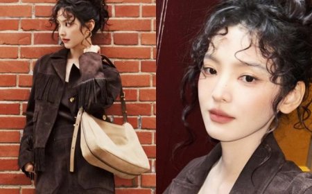 「人間初戀」章若楠慵懶羊毛捲包頭太可愛　配暖調奶咖妝超級溫柔