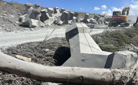 馬太鞍溪堤防「數百kg肉粽」被洪水沖走　災民：你看有多可怕