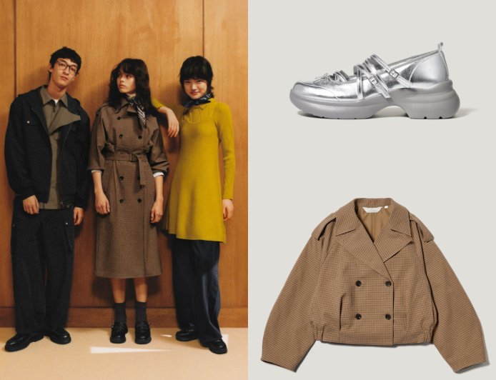 搶看GU x rokh三度聯名！390元收質感新作　短風衣、瑪莉珍鞋甜酷兼具