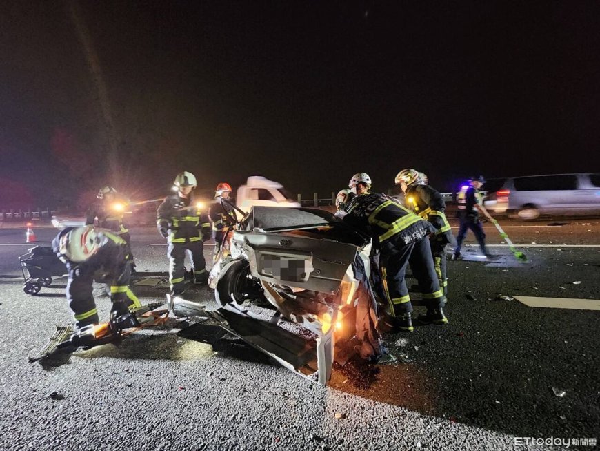 快訊／國3烏日段死亡車禍！故障車停輔助道遭追撞...1人慘死