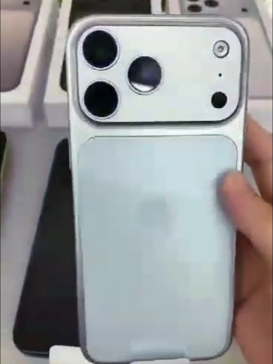 疑似苹果 iPhone 17 Pro Max 量产机泄露,后盖设计大变
