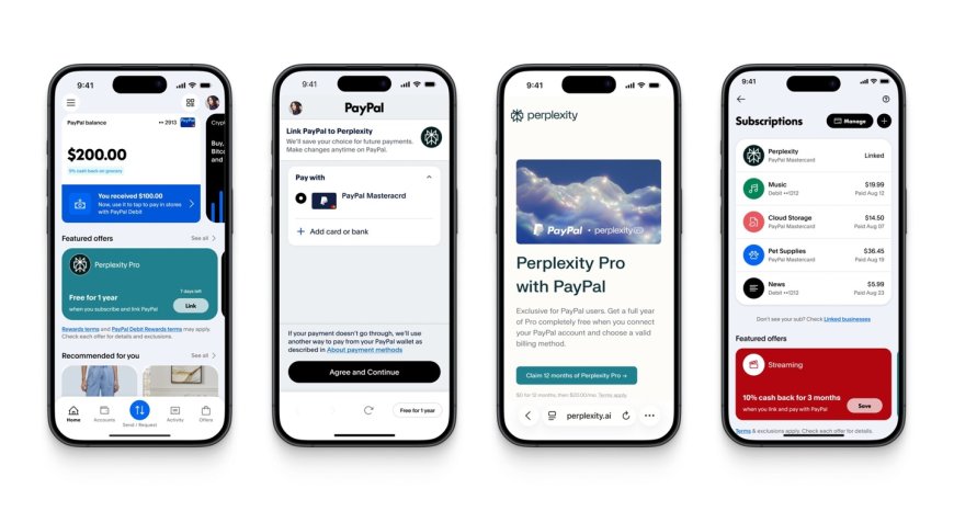 PayPal 用户薅羊毛机会 + 1:AI 搜索服务 Perplexity Pro 一年会员即将免费送