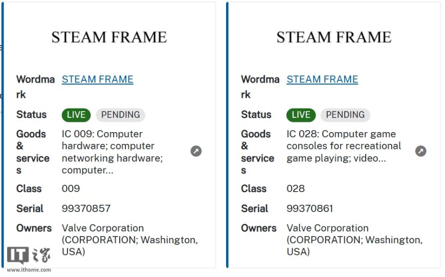 为全新 Steam Machine 主机铺路?V社注册“Steam Frame”商标