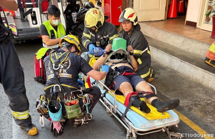 快訊／中和男修監視器墜電梯井亡　妻悲痛急衝醫院見最後一面