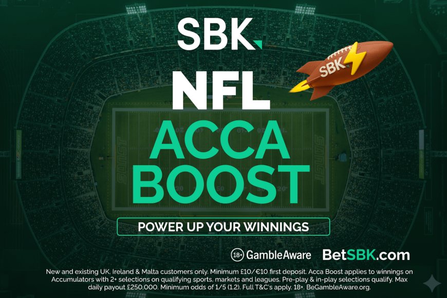 NFL betting offer: Get an acca boost on the NFL bets with SBK