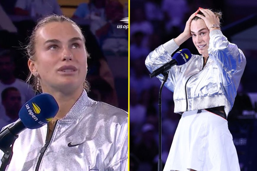 ‘I’m not done’ – Aryna Sabalenka awkwardly stops US Open victory speech to apologise to boyfriend