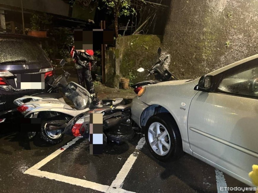 快訊／內湖77歲女駕駛連撞7機車　疑大雨視線差釀禍