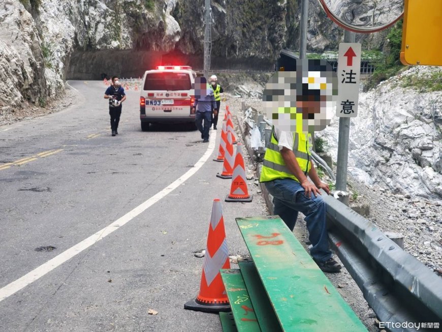 花蓮工人中橫隧道口施工　驚見懸崖下躺「發黑男屍」