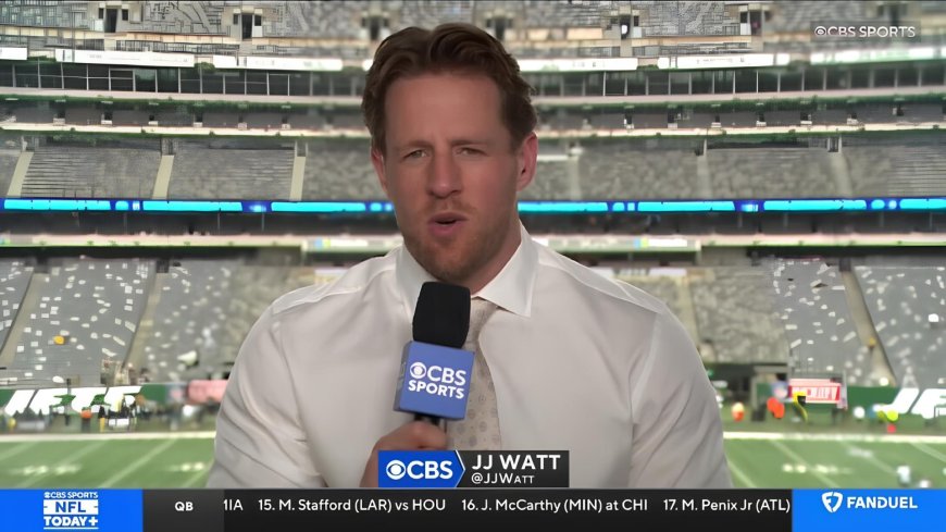 JJ Watt getting rave reviews for CBS booth debut – and fans are loving his bold new look