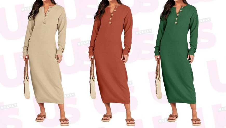 The Sweater Dress Curvy Shoppers Keep Buying Is on Sale for 50% Off