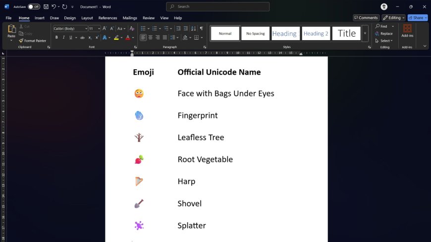 微软 Win11 24H2 引入 Emoji 16.0:新增指纹等 7 个表情,总数达 3790 个