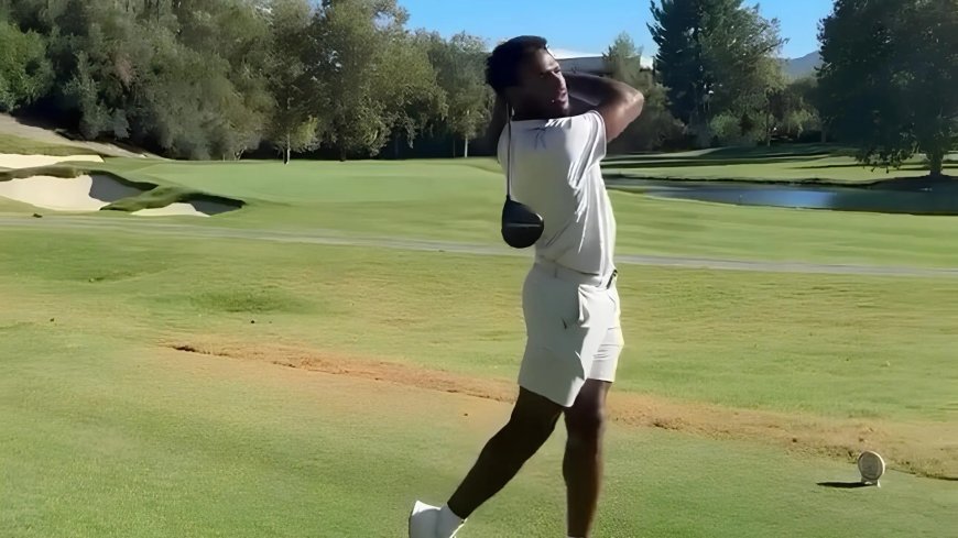 LeBron shares three-word reaction as son Bronny takes up golf and impresses fans with ‘smooth’ swing