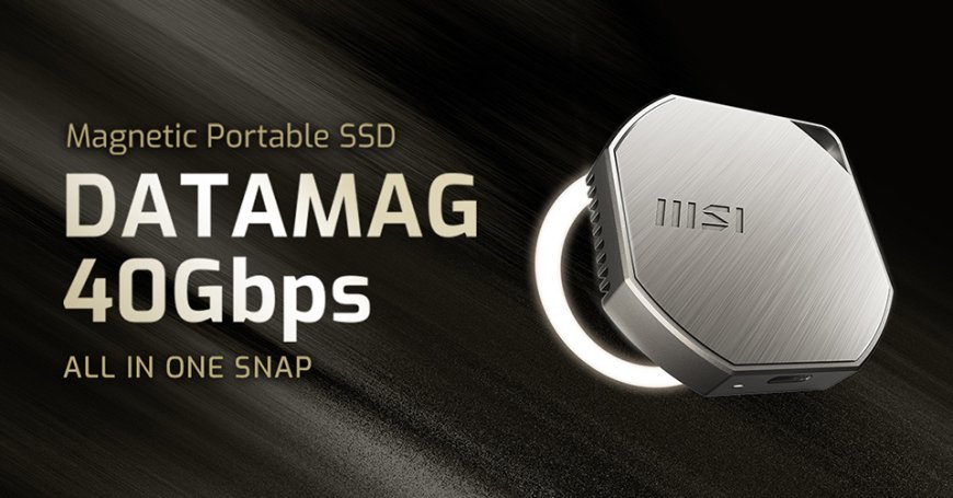 微星推出 USB4 磁吸移动固态硬盘 DATAMAG 40Gbps，至高 4TB 容量