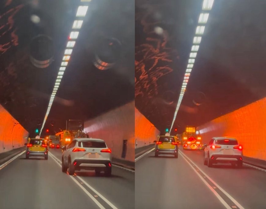 白休旅雪隧暢行封閉車道！網怒批「好瞎」　警曝可罰三寶6千元