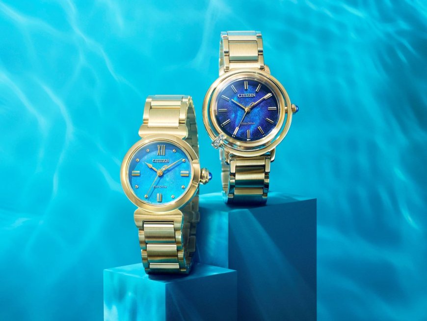 CITIZEN海洋色女錶點綴鑽石泡泡　光動能設計喚起保育心