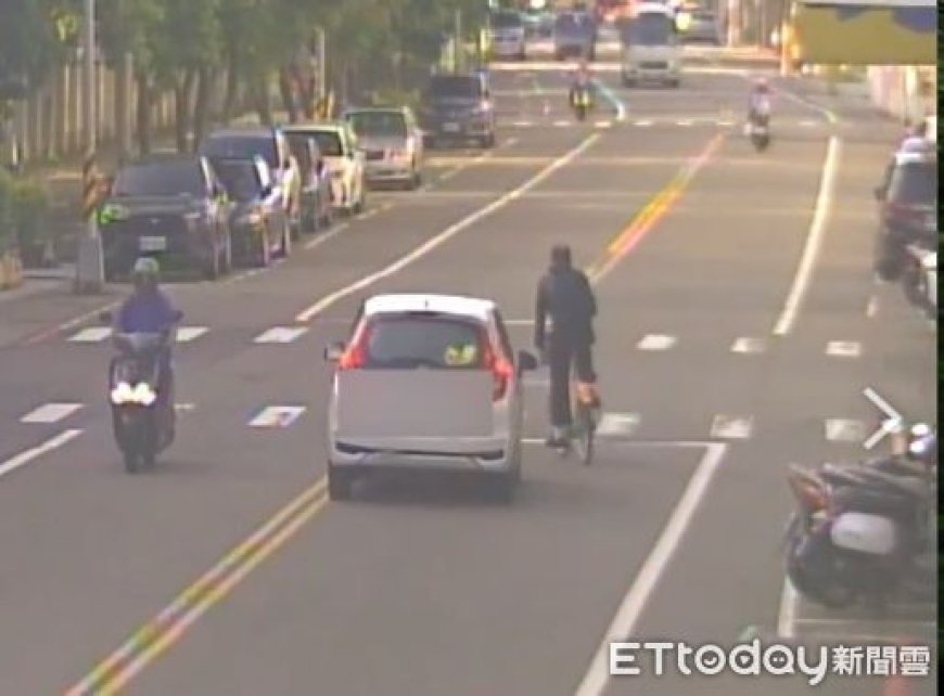 苗栗天兵騎士騎U-bike「螃蟹鬼切」去還車　慘被自小客擊落