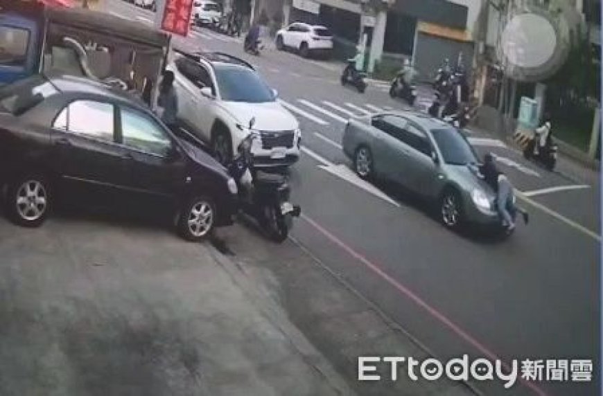 驚險畫面！媽媽被詐400萬　女兒計誘車手「趴引擎蓋」擋車逮人