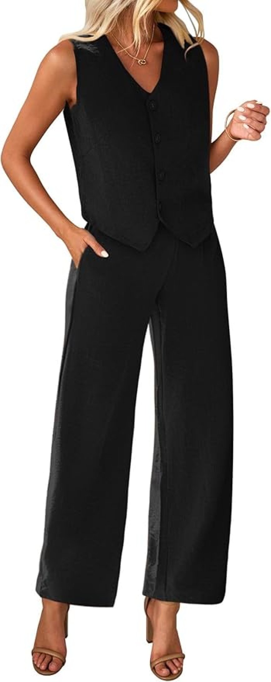 Run! Jennifer Aniston's All-Black Fall Pantsuit Look Is Under $50 on Amazon