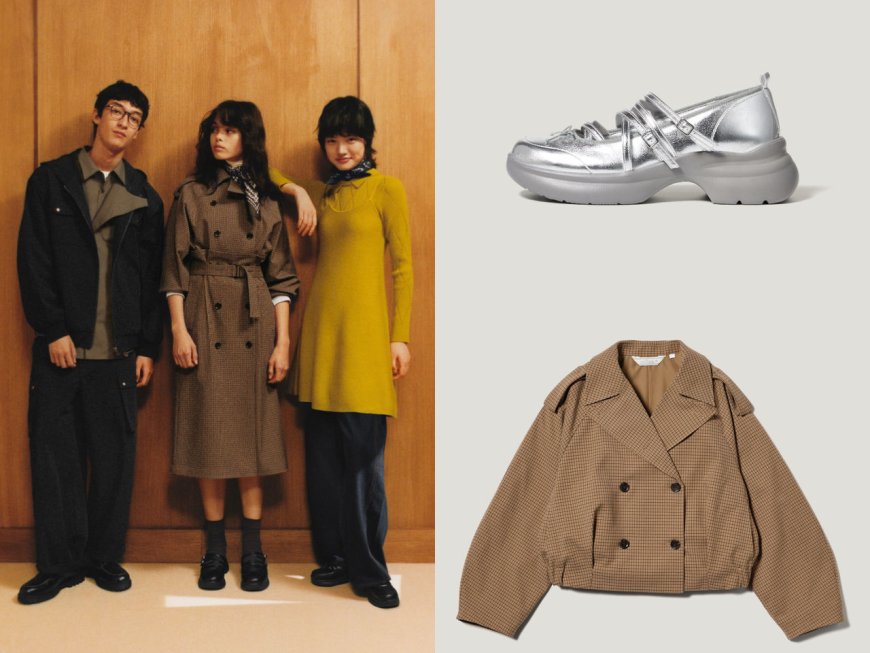 搶看GU x rokh三度聯名！390元收質感新作　短風衣、瑪莉珍鞋甜酷兼具