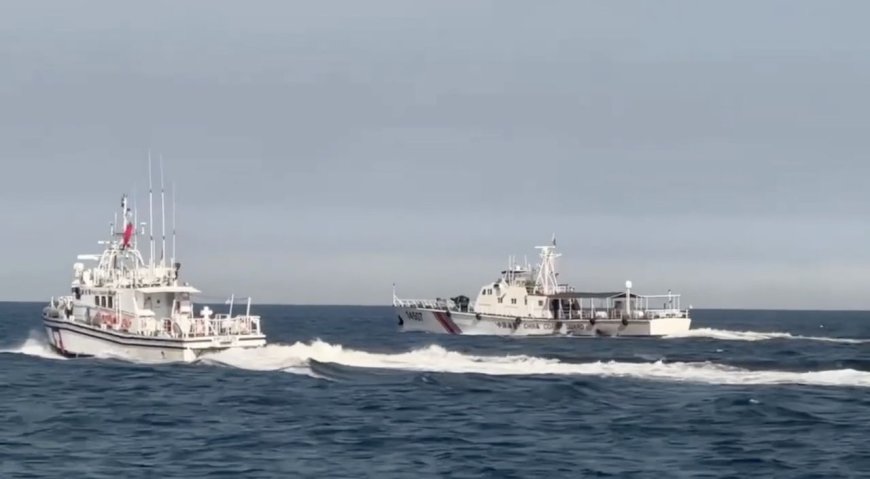 又來！中國海警「暗船」闖金門水域　海巡4艇緊急併航驅離