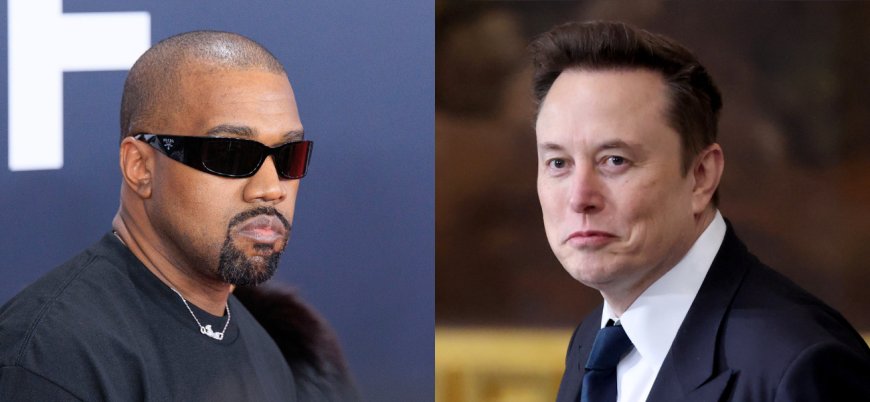 Elon Musk And Kanye West Caught Bonding Over Tumultuous Relationships Wih Exes Grimes & Kim Kardashian
