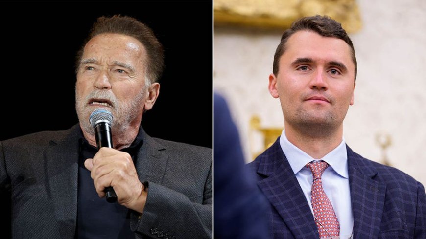 Arnold Schwarzenegger warns America is approaching democracy 'cliff' after Charlie Kirk assassination