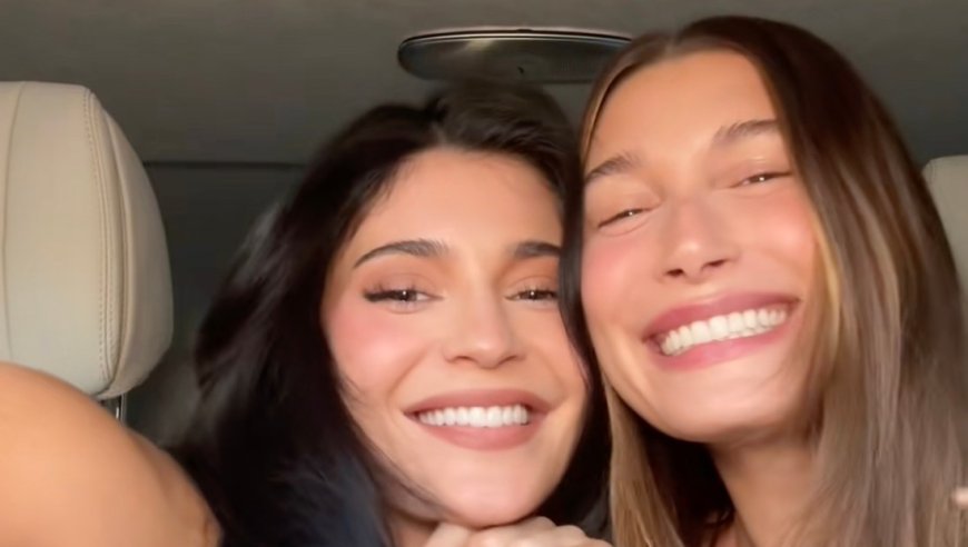 Kylie Jenner and Hailey Bieber Swap Beauty Products: BFFs 'Who Lip Combo'