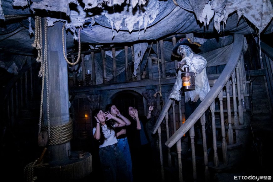 義大世界迎萬聖月！「5D鬼船」驚嚇升級　AI換臉秒變鬼片主角　