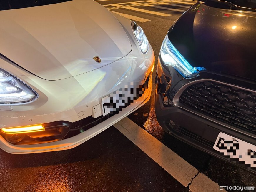 北市信義區休旅車搶迴轉　撞上對向帕拉梅拉！荷包恐大失血